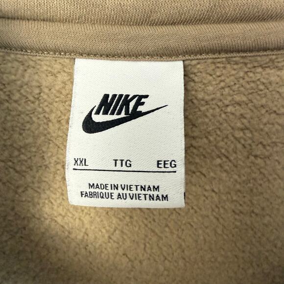 Nike Men's Tan Quarter Zip Pullover Sweatshirt XXL - Picture 3 of 4